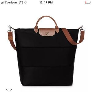 Longchamp Pliage Paris Large Expandable Weekender Bag. Brand new.